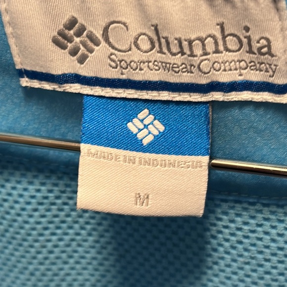 Columbia Light Blue Full-Zip Hooded Jacket size medium - Picture 5 of 14
